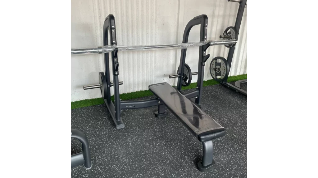 Sewa Gorefit olympic flat bench olympic solid bar Gambar