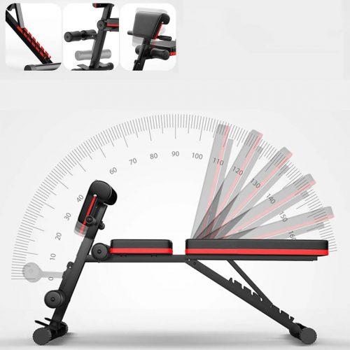 Sewa alat fitness murah terbaik di jakarta Adjustable bench multifungsi 5 in 1 gerakan