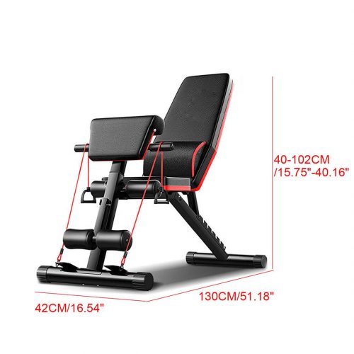 Sewa alat fitness murah terbaik di jakarta Adjustable bench multifungsi 5 in 1 ukuran